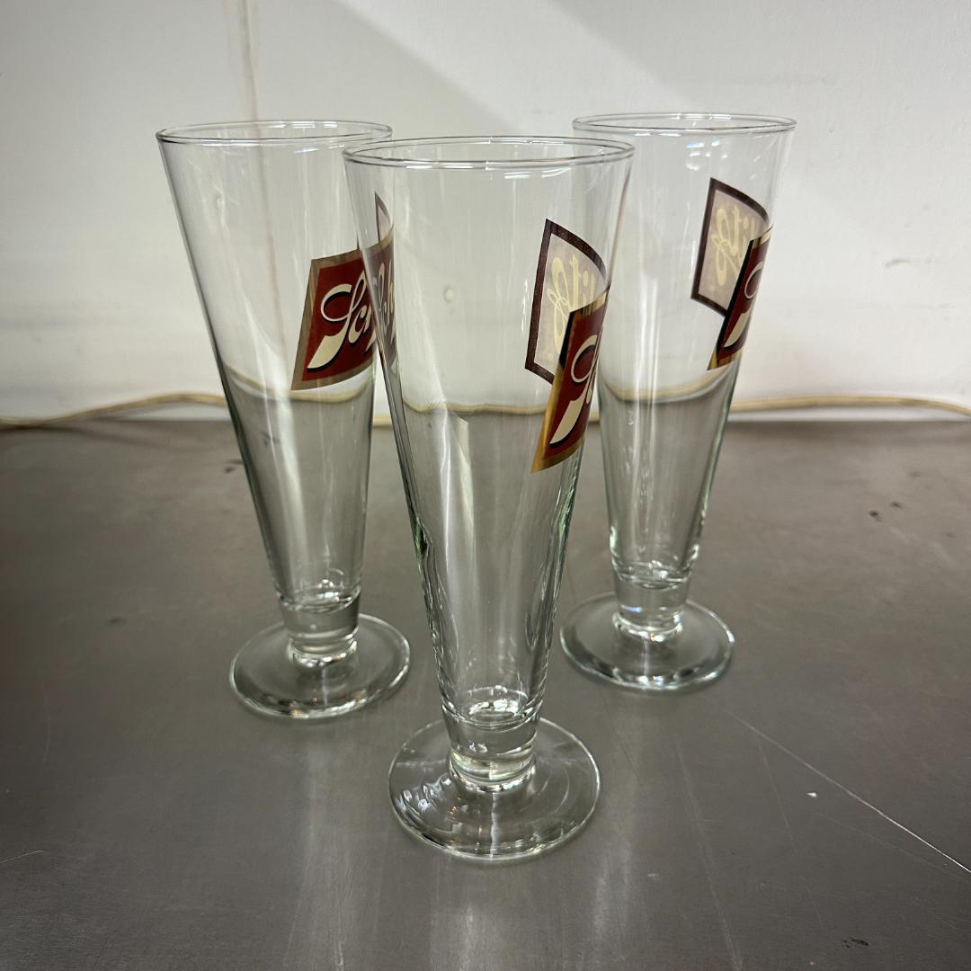 ヴィンテージ Schlitz シュリッツビール ピルスナーグラス 3個セット