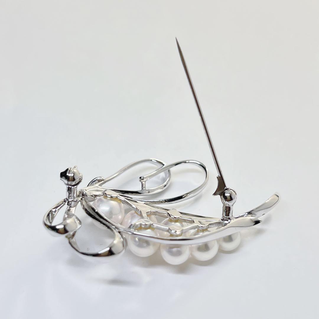 【未使用品級】✨MIKIMOTO ミキモト パール　　ブローチ　リボン　フラワー