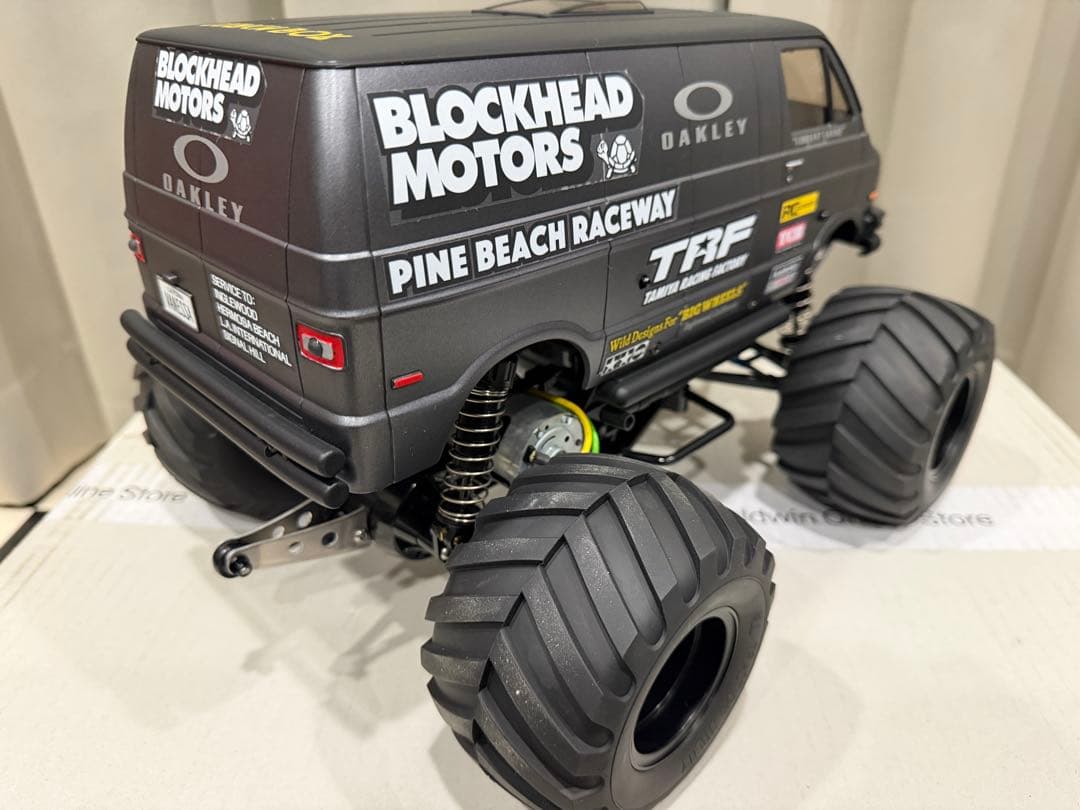 タミヤ ランチボックス ブラックエディション 組立済屋外未走行 メカ付きOP多数