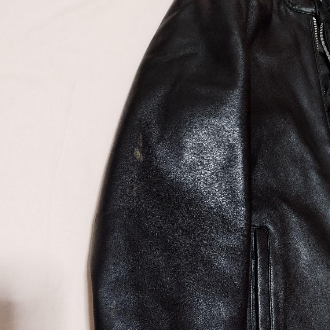 ナノ・ユニバース　シングルライダースジャケット　羊皮　Mサイズ