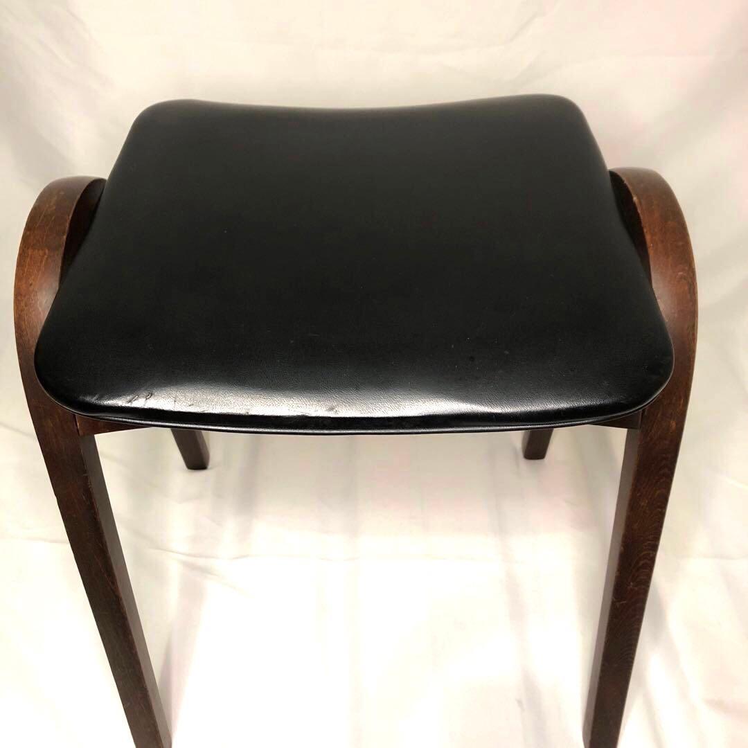 秋田木工 スツール 黒 3脚　ビンテージ　希少