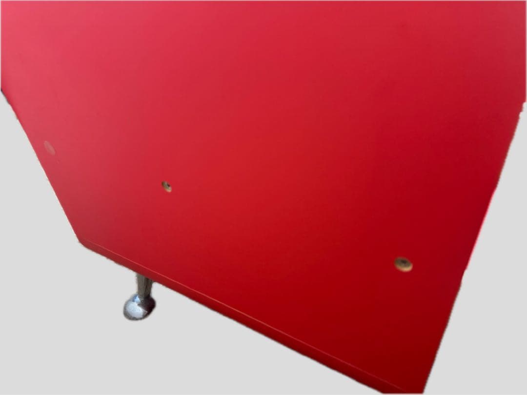 スペースエイジ テレビ台 赤 ローボード 70s レトロフューチャー 収納付き