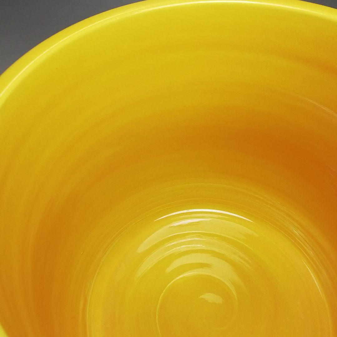 Ｓ５７０　水指　『黄交趾　荒磯』『叶松谷造』　共箱　茶道具