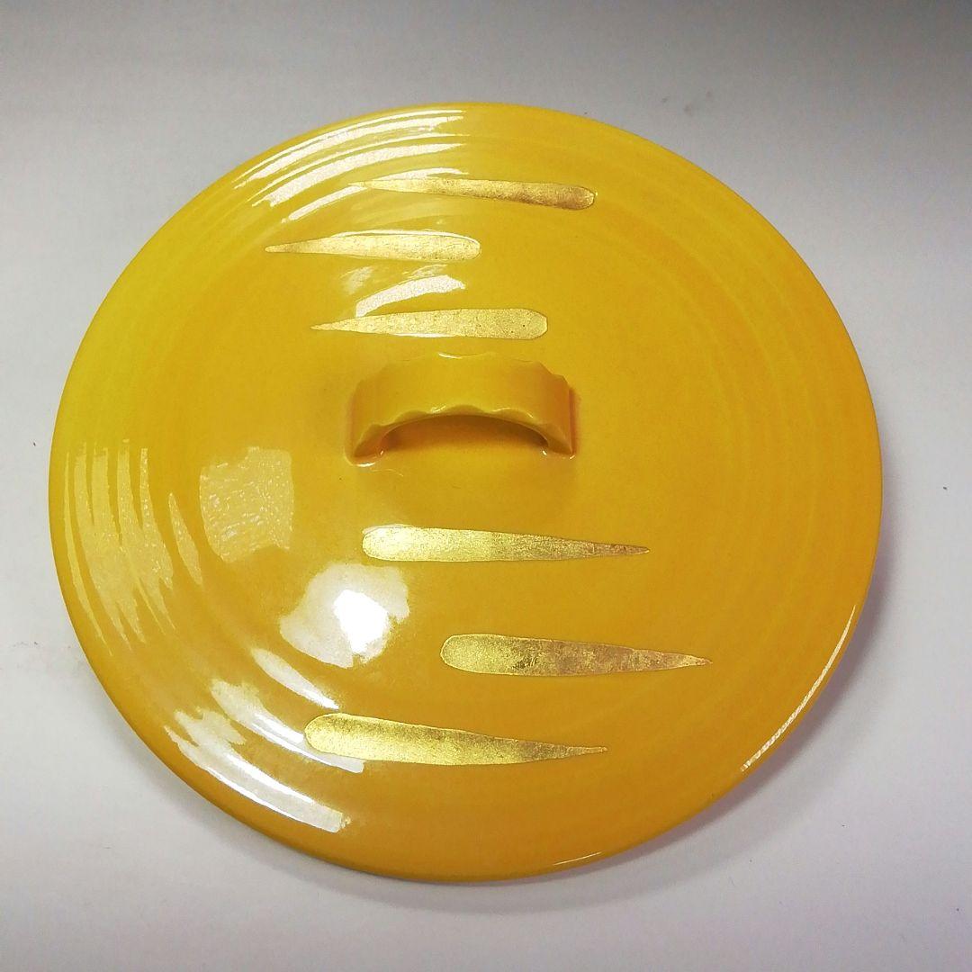 Ｓ５７０　水指　『黄交趾　荒磯』『叶松谷造』　共箱　茶道具