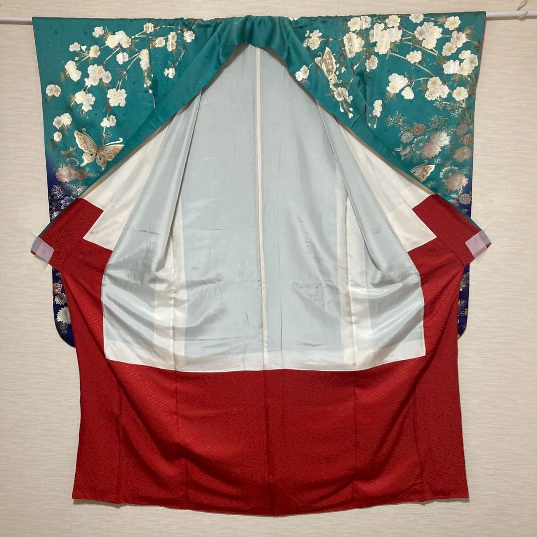 KA1918 振袖 身丈170cm 正絹 着物 成人式 トールサイズ