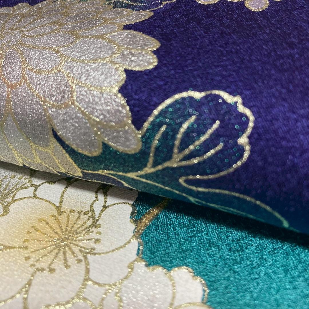 KA1918 振袖 身丈170cm 正絹 着物 成人式 トールサイズ