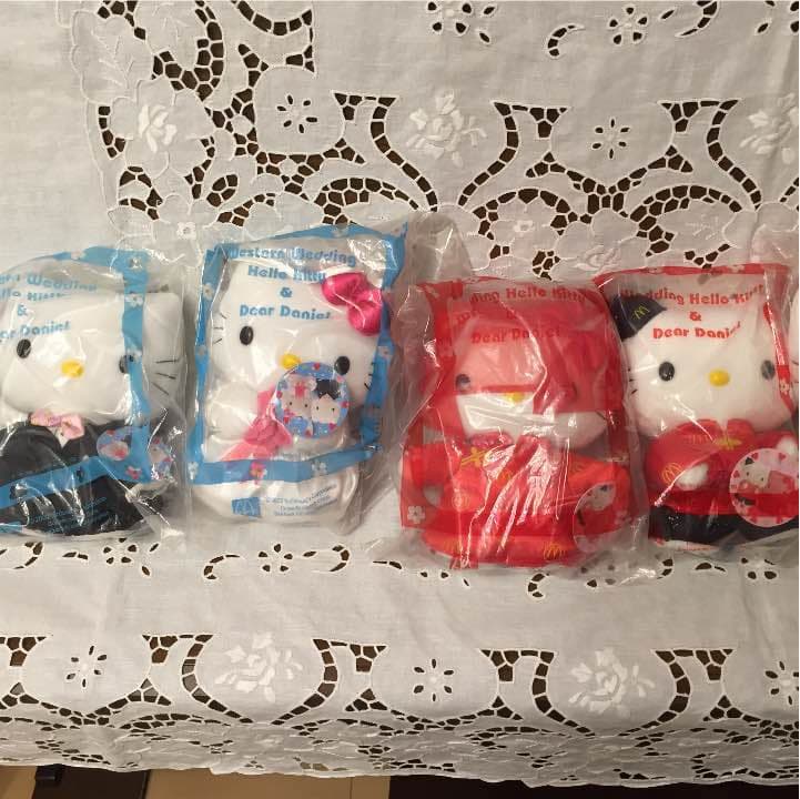 限定品 新品未開封 中国マグドナルド×ハローキティコラボぬいぐるみ 8体
