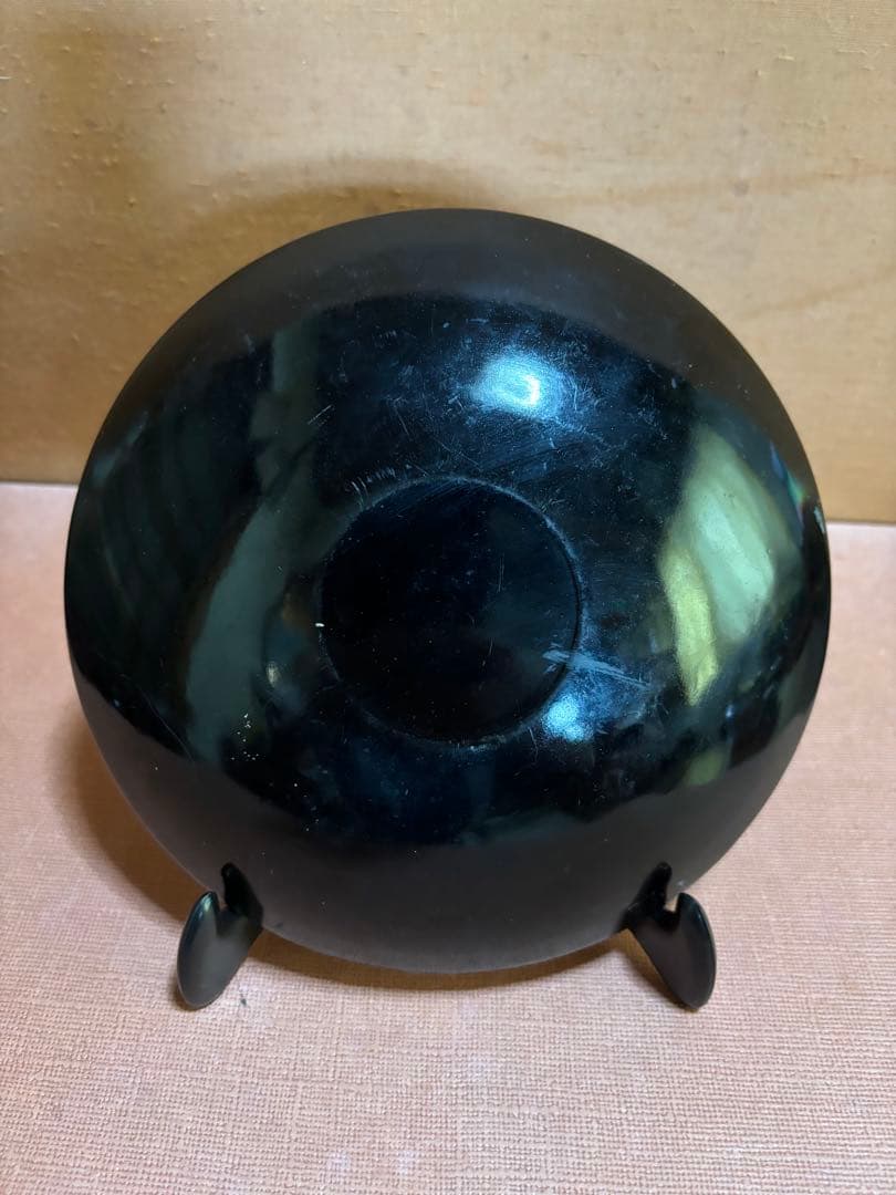 竹内栖鳳作漆絵桐葉雀文漆器　菓子器