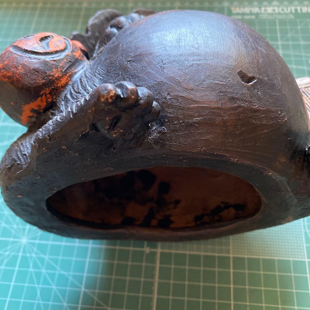 【詳細不明】たぬき置物 年代物