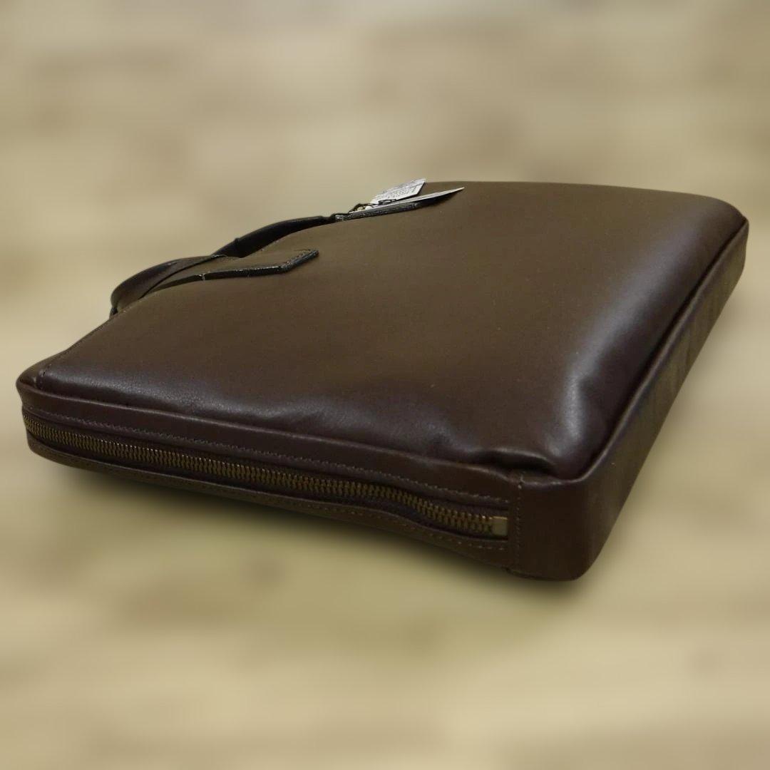 ランバン コレクション LANVIN 定価4万 ビジネスバッグ 撥水牛革 A4