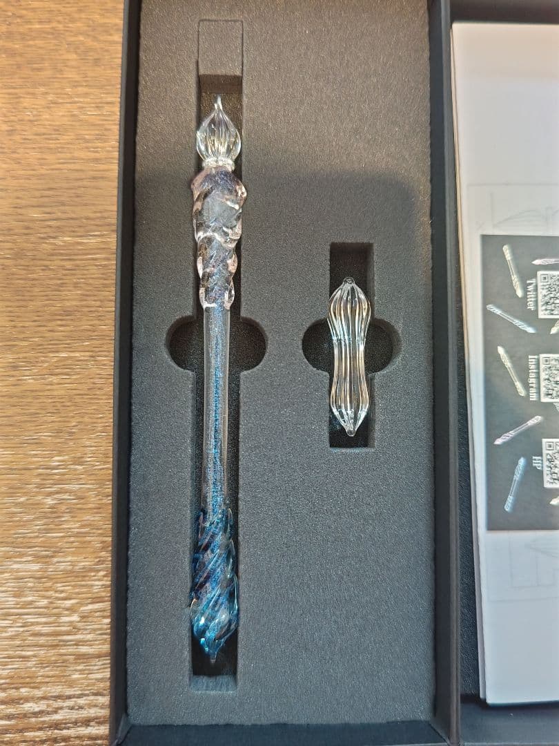 H*a様 ガラス工房 LUC ガラスペン 誰そ彼 インクセット