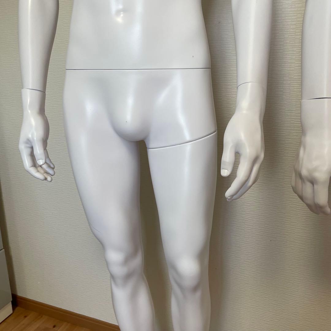マネキン ホワイト メンズ 187cm スタンド付き 2体の価格です！