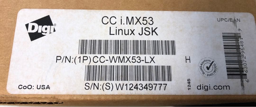 DiGi 開発キット ConnectCore Wi-i.MX53 技適付