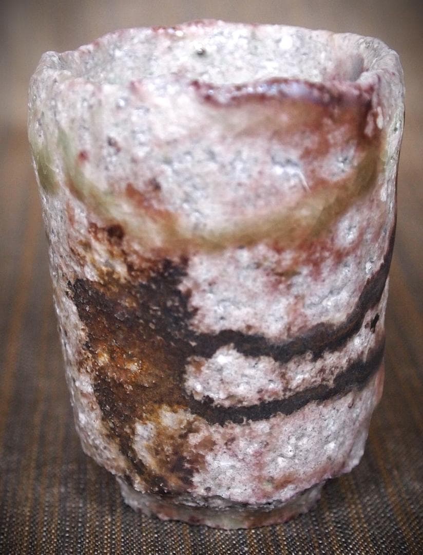 人気作家★高橋燎★信楽【窯変】焼き締め酒器A★トレインキルン薪窯