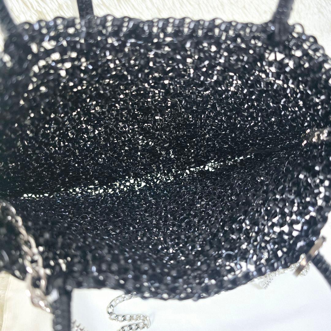 極美品✨アンテプリマ ミディアム チェーン エナメルブラック