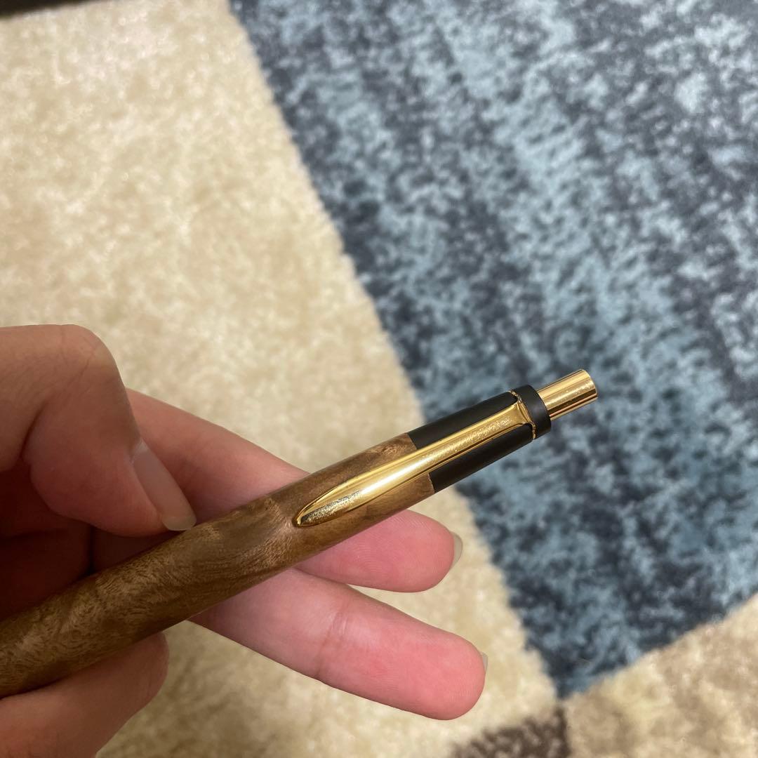 野原工芸 旧型マーブルウッド MPゴールド 0.5mm シャーペン