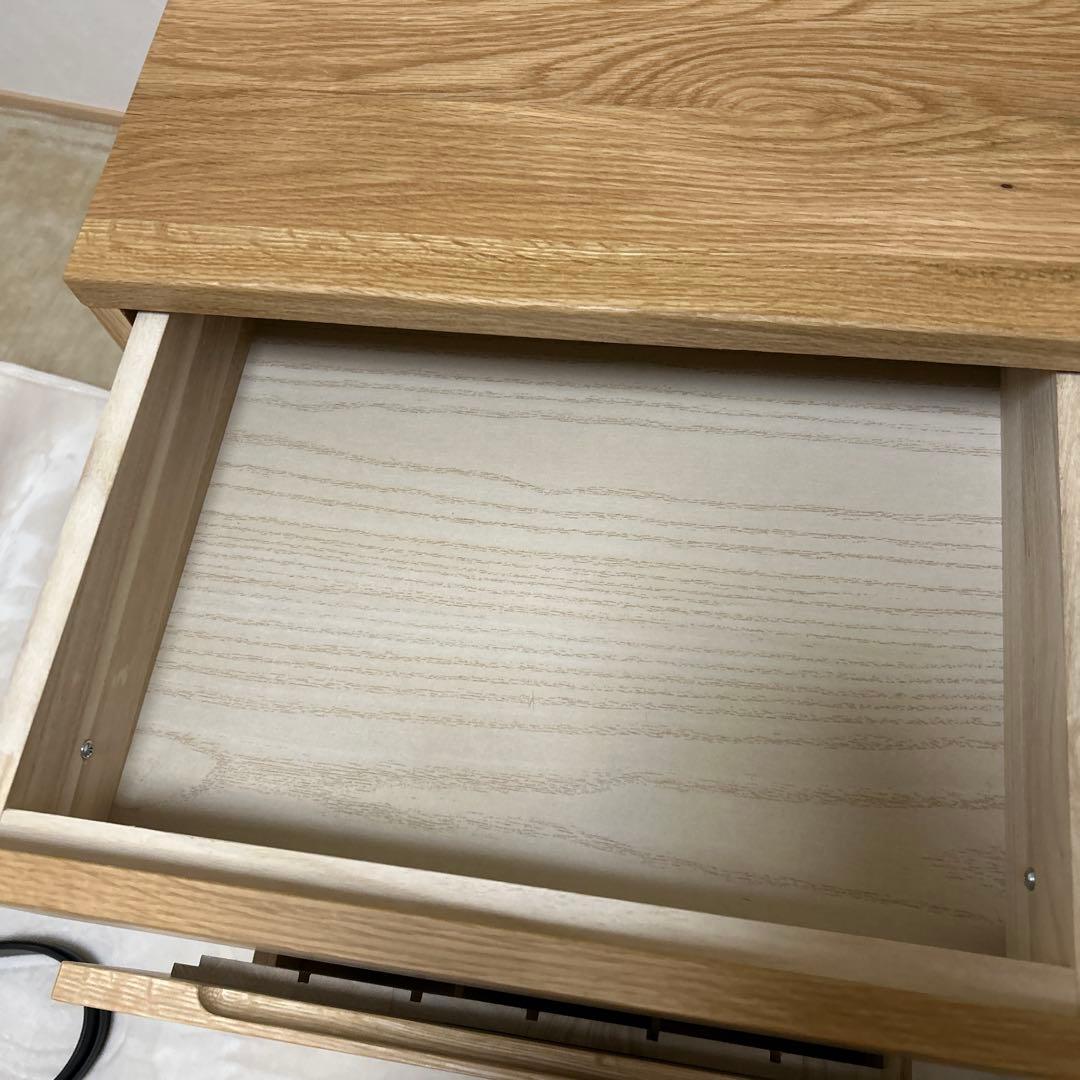 無印良品　オーク無垢材　キャビネット