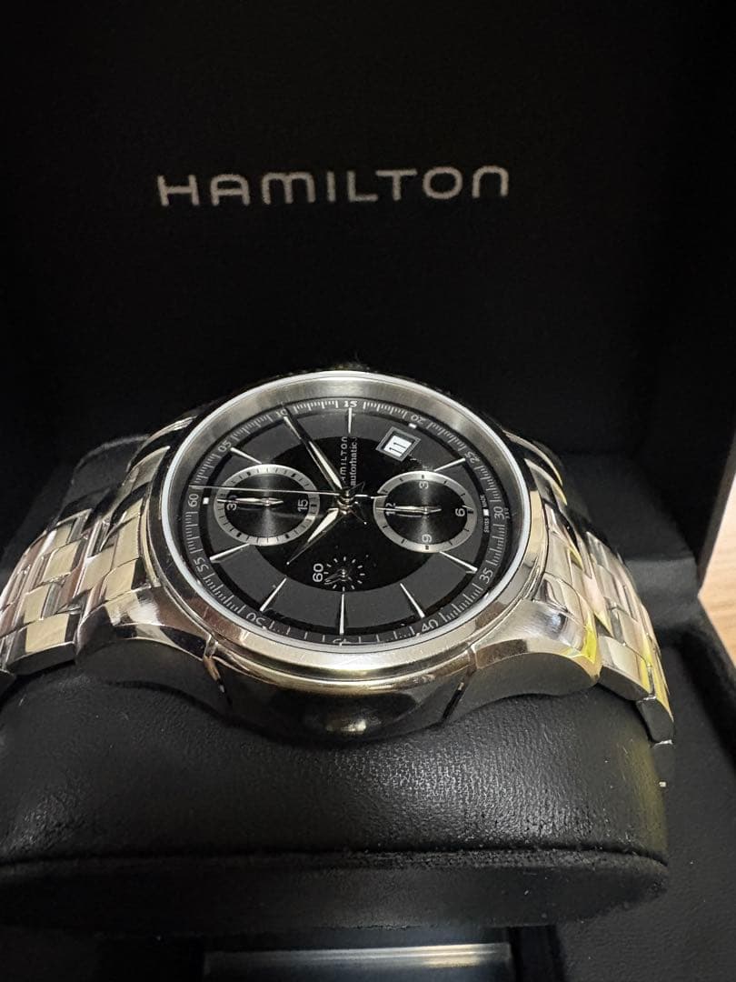 歳末セール中 ハミルトン HAMILTON ジャズマスタークロノグラフ 自動巻き