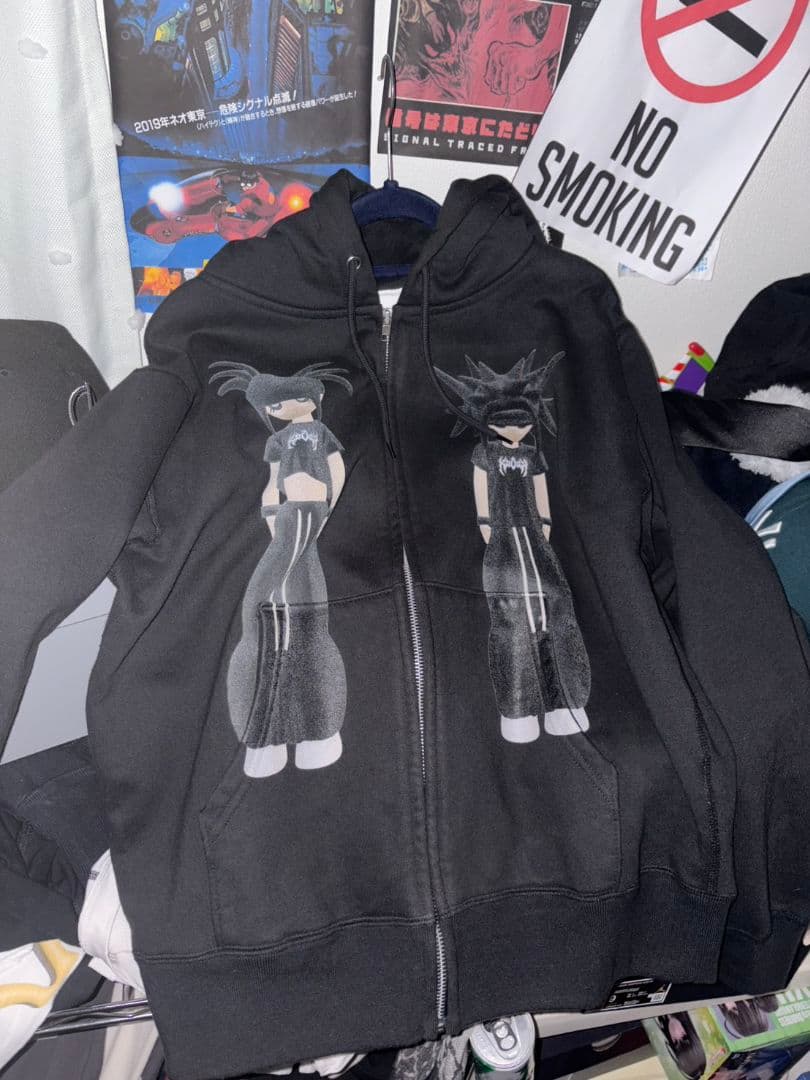 Kouga Character Hoodie ジップパーカー