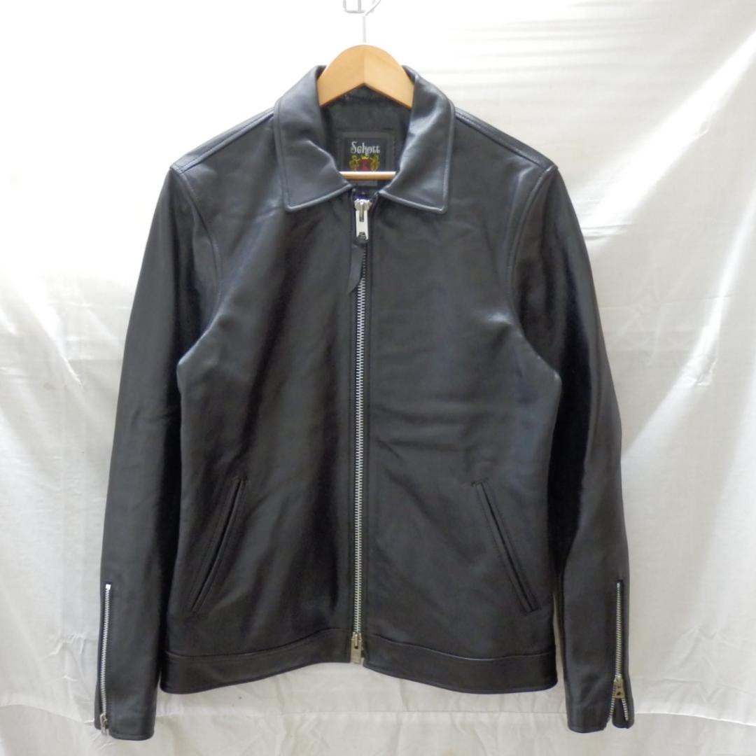 M1530 Schott シングル ブレスト ライダースジャケット 羊革
