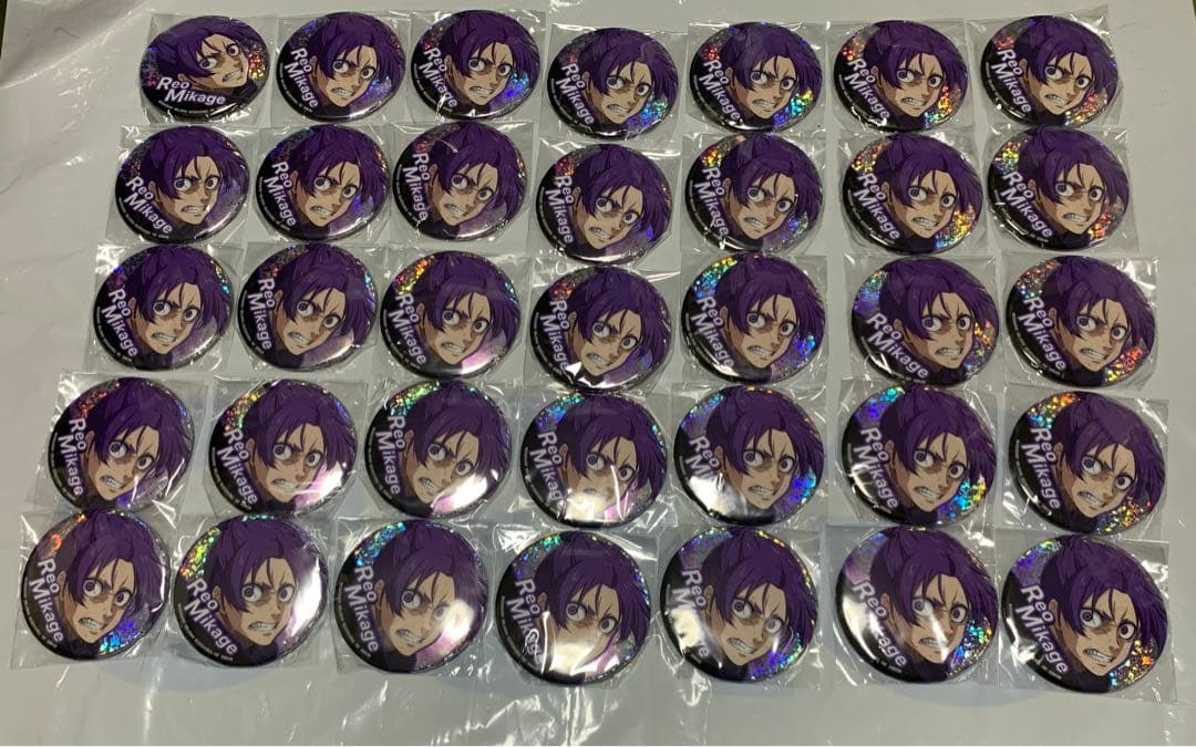 新品未使用 御影玲王35枚セット ブルーロック ホログラム缶バッジvol.3