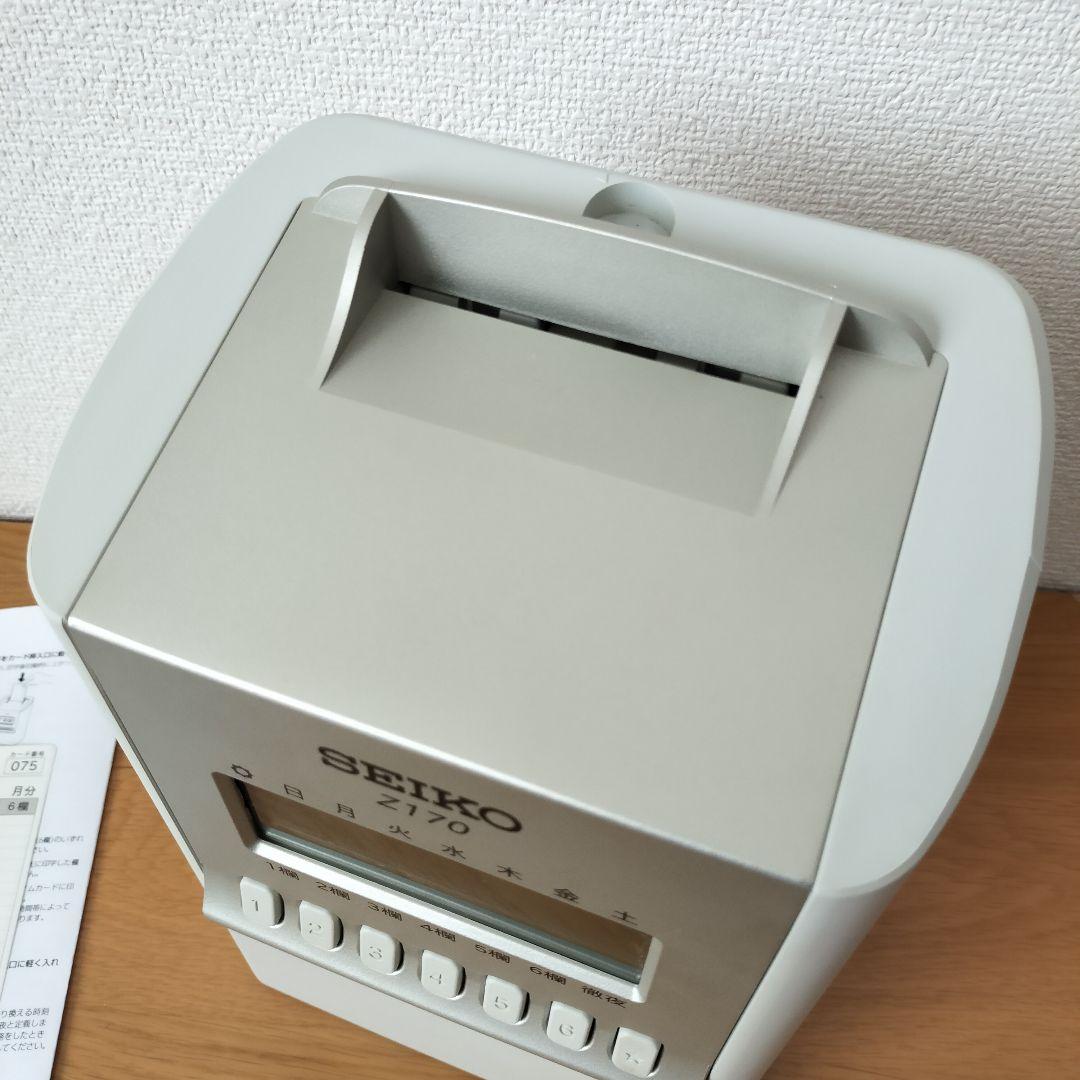 【印字確認済み】セイコー　タイムレコーダー　Z170
