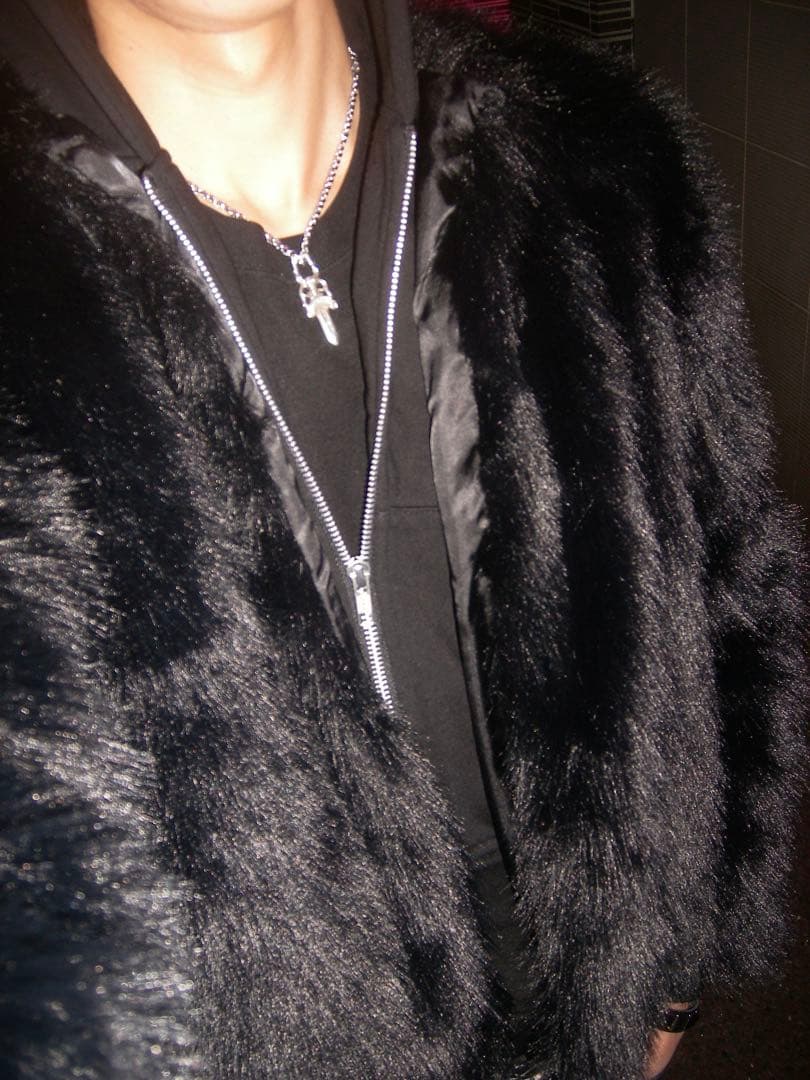 00s archive opium グランジ ファー ジャケット y2k 平成