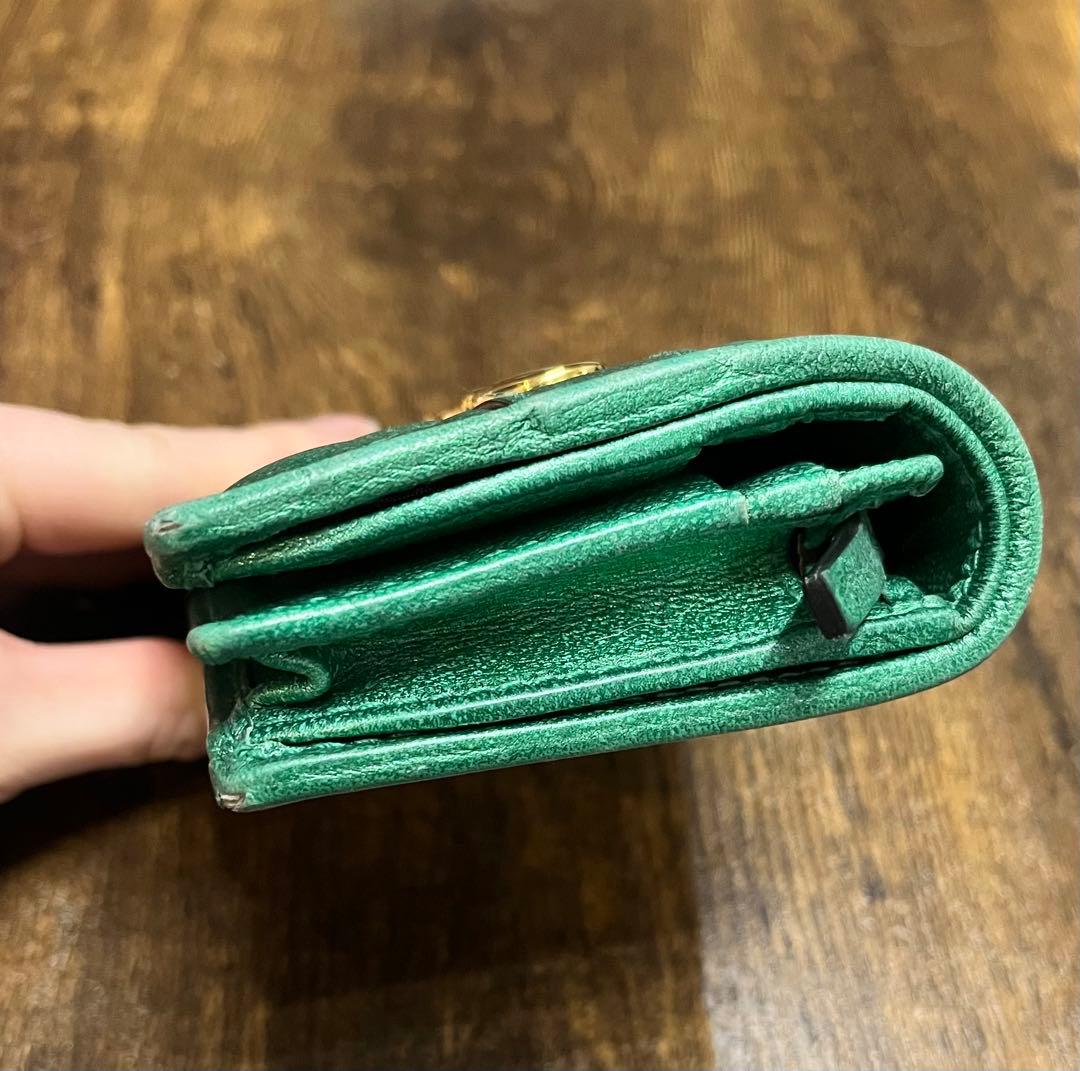 GUCCI グッチ オースビットラミネートレザー ミニウォレット