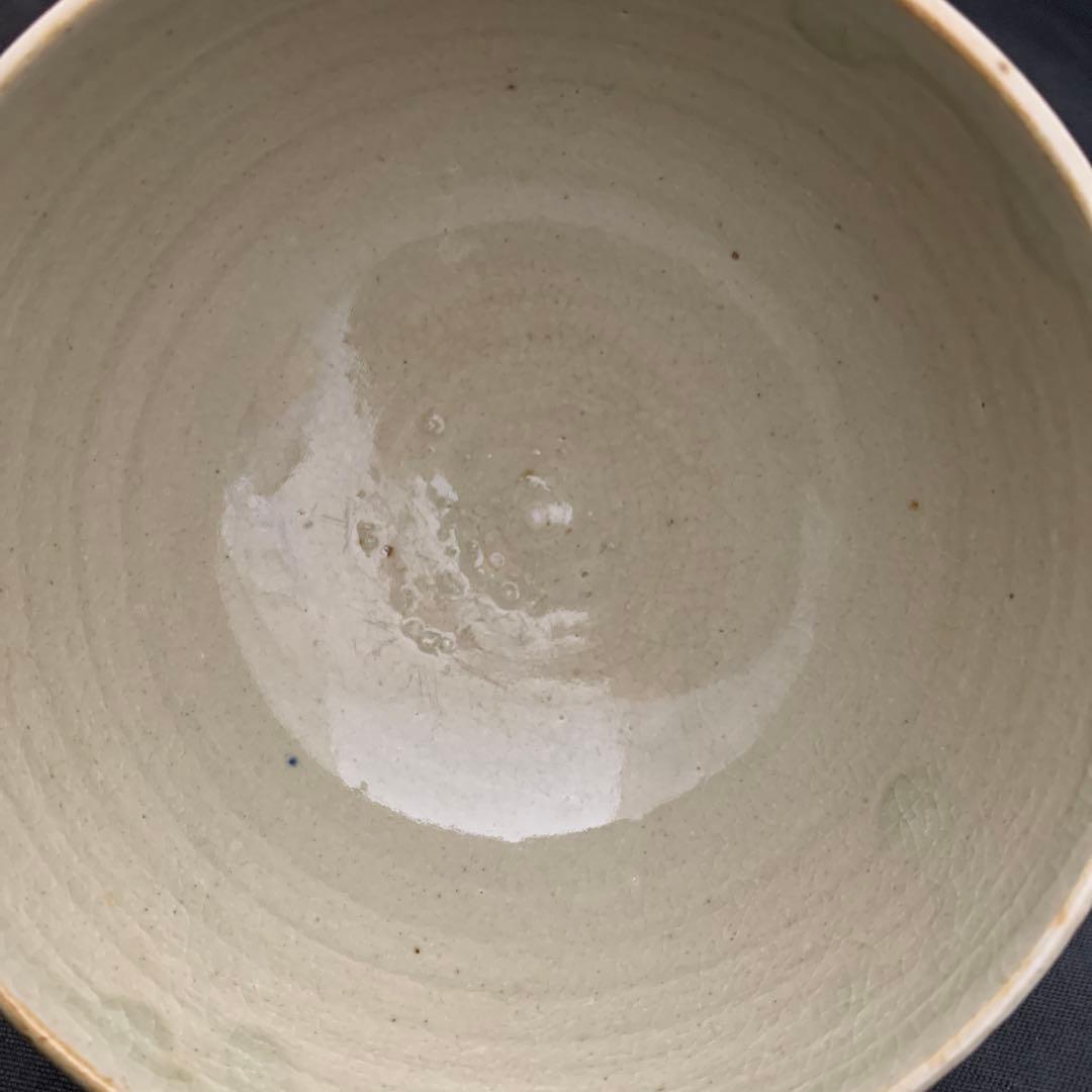 葵窯　竹里庵　加藤春ニ　蝶々絵　茶碗　茶道具　栞共箱