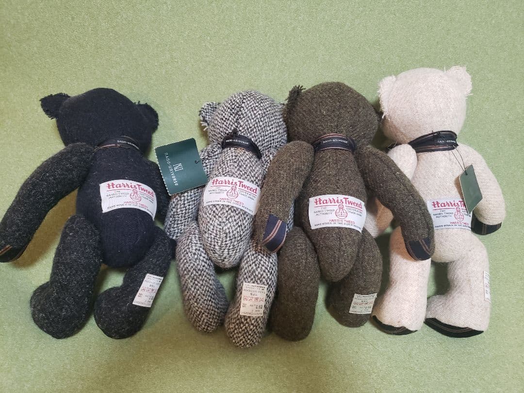 nano・universe×ハリスツイードベア4体　オリジナルベア3体　計7体