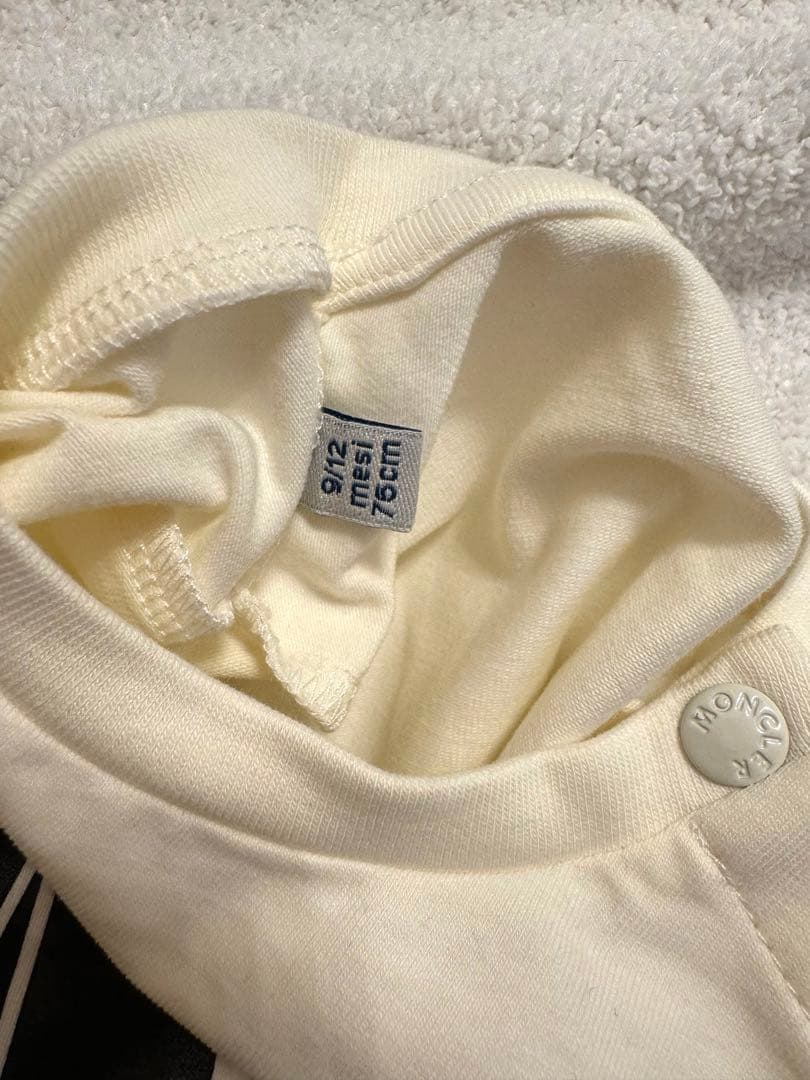 【新品】MONCLER モンクレール ベビー ロングTシャツ クリーム色