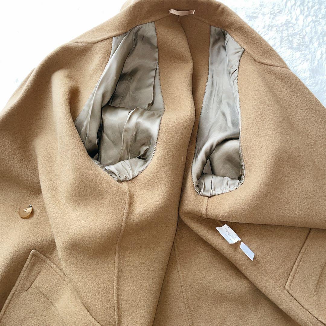 BURBERRY バーバリーズ ロングコート カシミヤ ウール ダブル キャメル