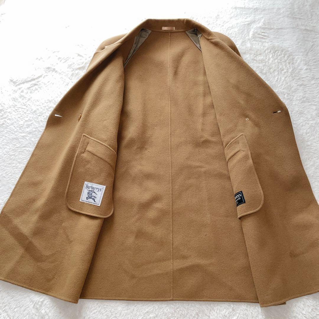 BURBERRY バーバリーズ ロングコート カシミヤ ウール ダブル キャメル