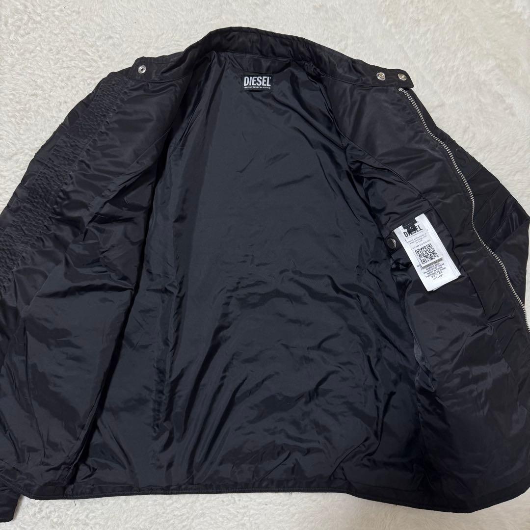 極美品！XL相当！池田エライザ着用！DIESEL ライダースジャケット 黒　現行