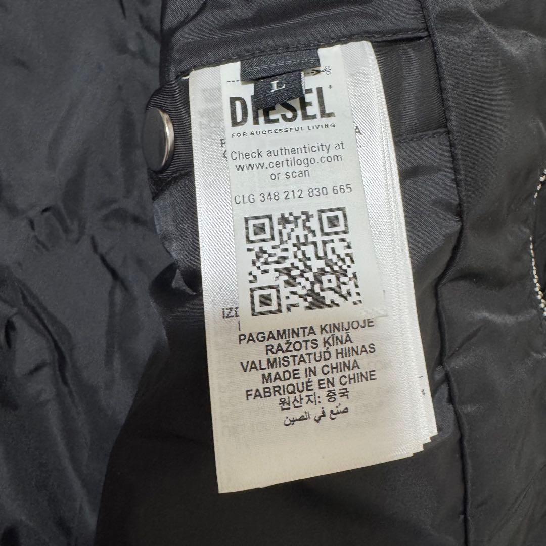 極美品！XL相当！池田エライザ着用！DIESEL ライダースジャケット 黒　現行