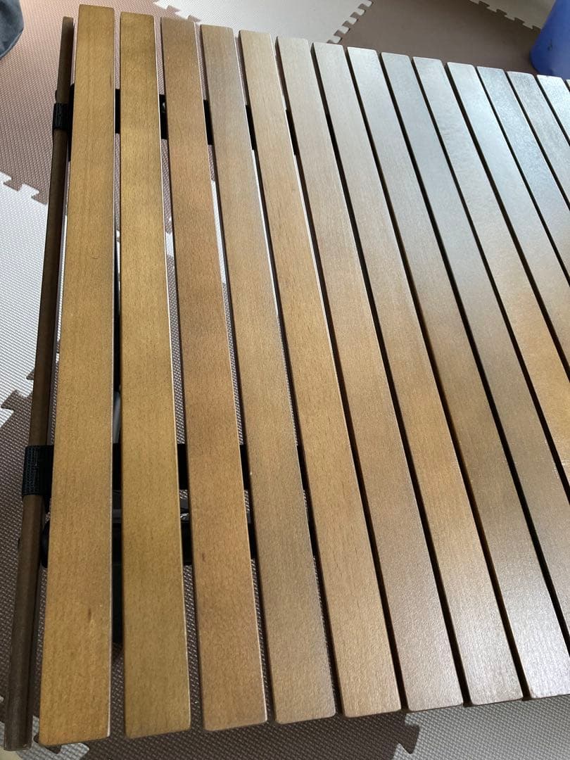 クイックキャンプ　ウッドロールローテーブル　90✕60