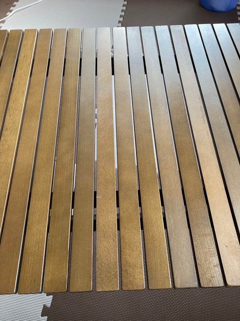 クイックキャンプ　ウッドロールローテーブル　90✕60