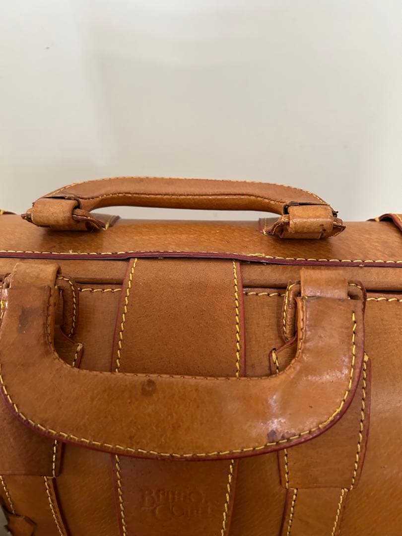 (極美品) Bruno Conti ブルーノコンテイ ボストンバッグ 本革