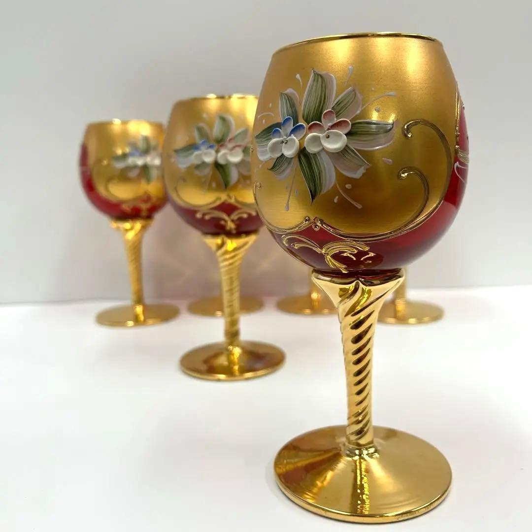 ヴェネチアングラス　ワイングラス 6個セット