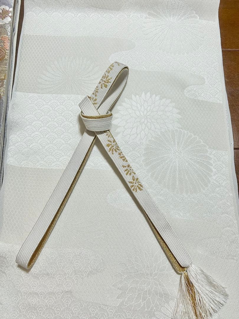 美品　しつけ糸付き　トールサイズ　裄丈長め　正絹訪問着　フルセット4点　入学式