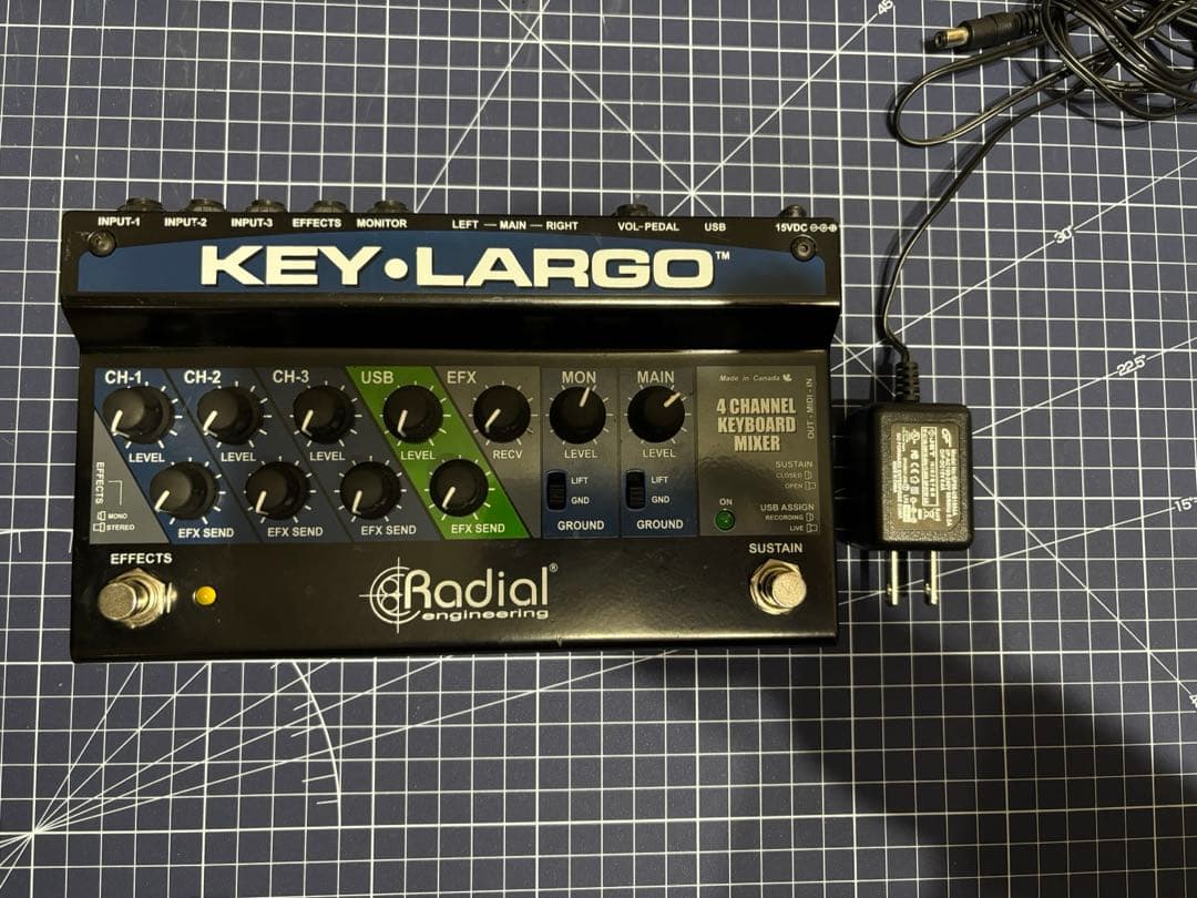 RADIAL Key-Largo/キーボードミキサー/オーディオインターフェイス