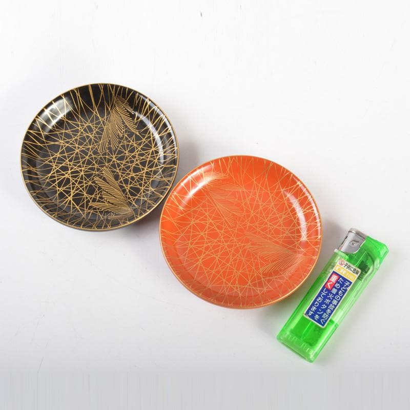 漆塗　黒漆　朱漆　金蒔絵　盃　十二客　時代箱付　V　6505