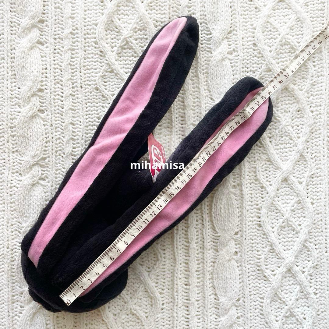 チャックスGP 汎用うさぎ ☆ デュアルペンケース ペンポーチ ブラック