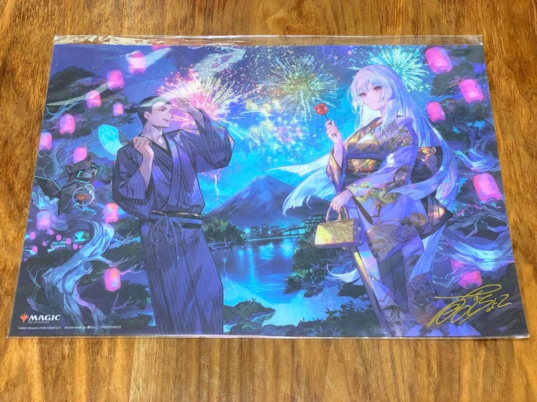 MTG 放浪皇 夏祭り クリスマス プレイマット&ビジュアルボード 3点セット