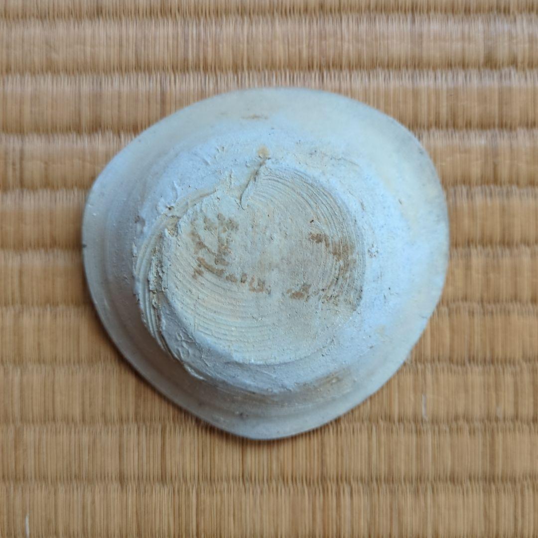 自然釉 陶器皿 木箱付き 約10cm　猿投　山盃　骨董品