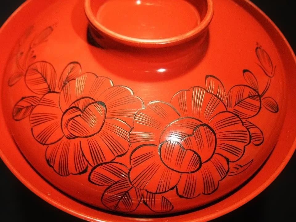 吸い物椀 金蒔絵 蝶 チョウ 花文 明治期 五客骨董 時代物 逸品 美品