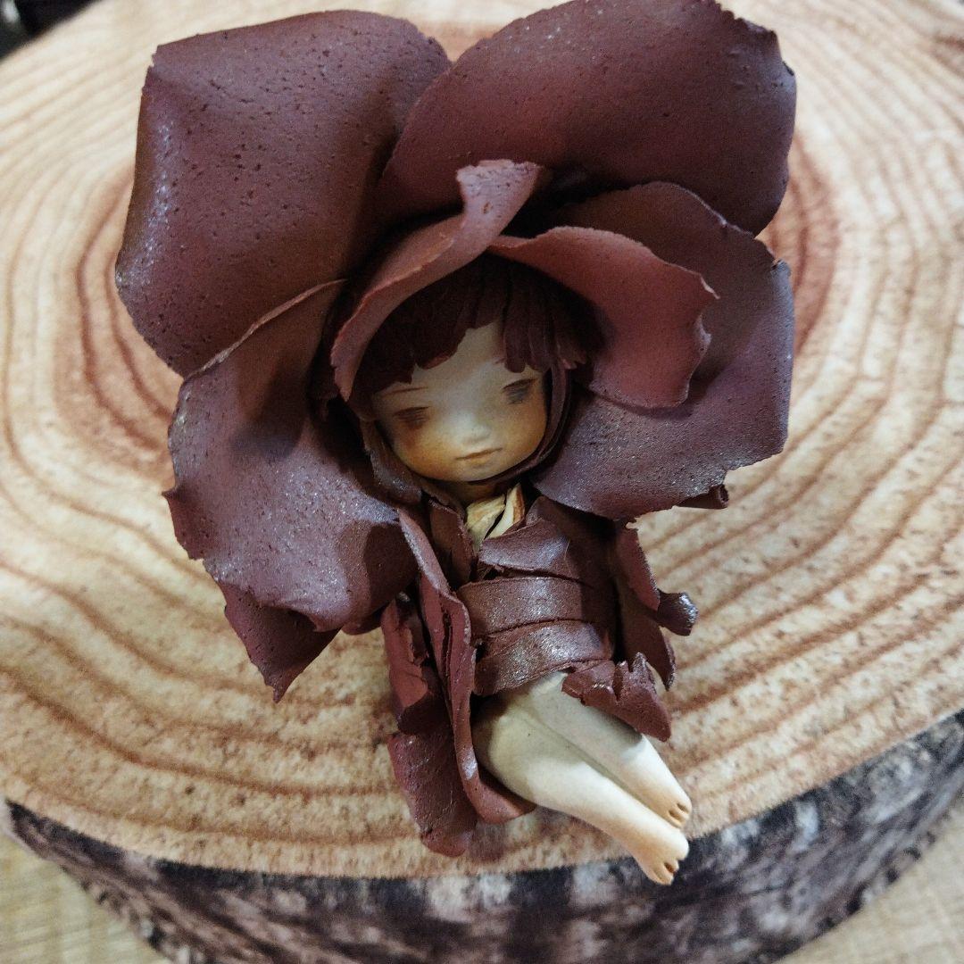 【陶器人形】創作人形作家　竹内祥子様の作品　森の精