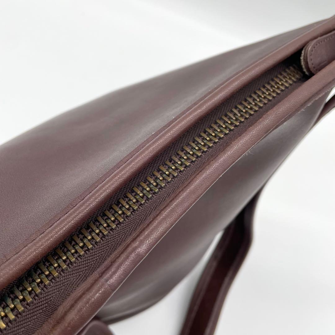 【極美品】オールドコーチ　ショルダーバッグ　バケツ　グラブタンレザー　茶　USA