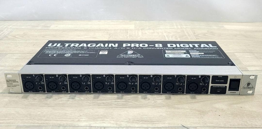 【美品】Behringer AD/DA コンバータ 8ch ADA8000 ①