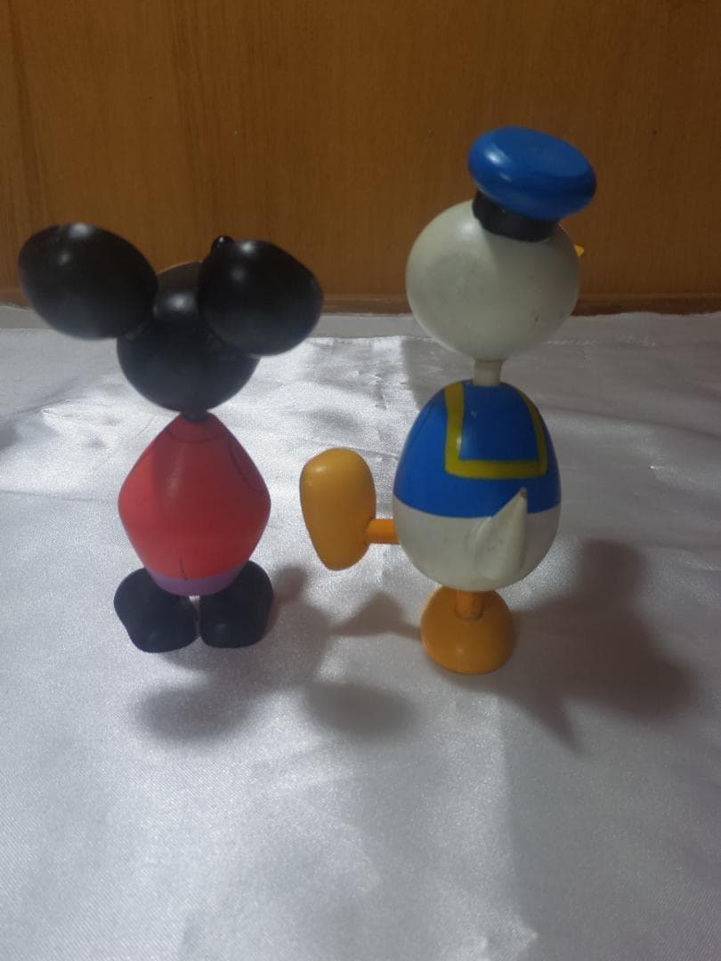 超レア ビンテージ ディズニー　ドナルドダック 漫画こけし　ミッキー　フィギュア